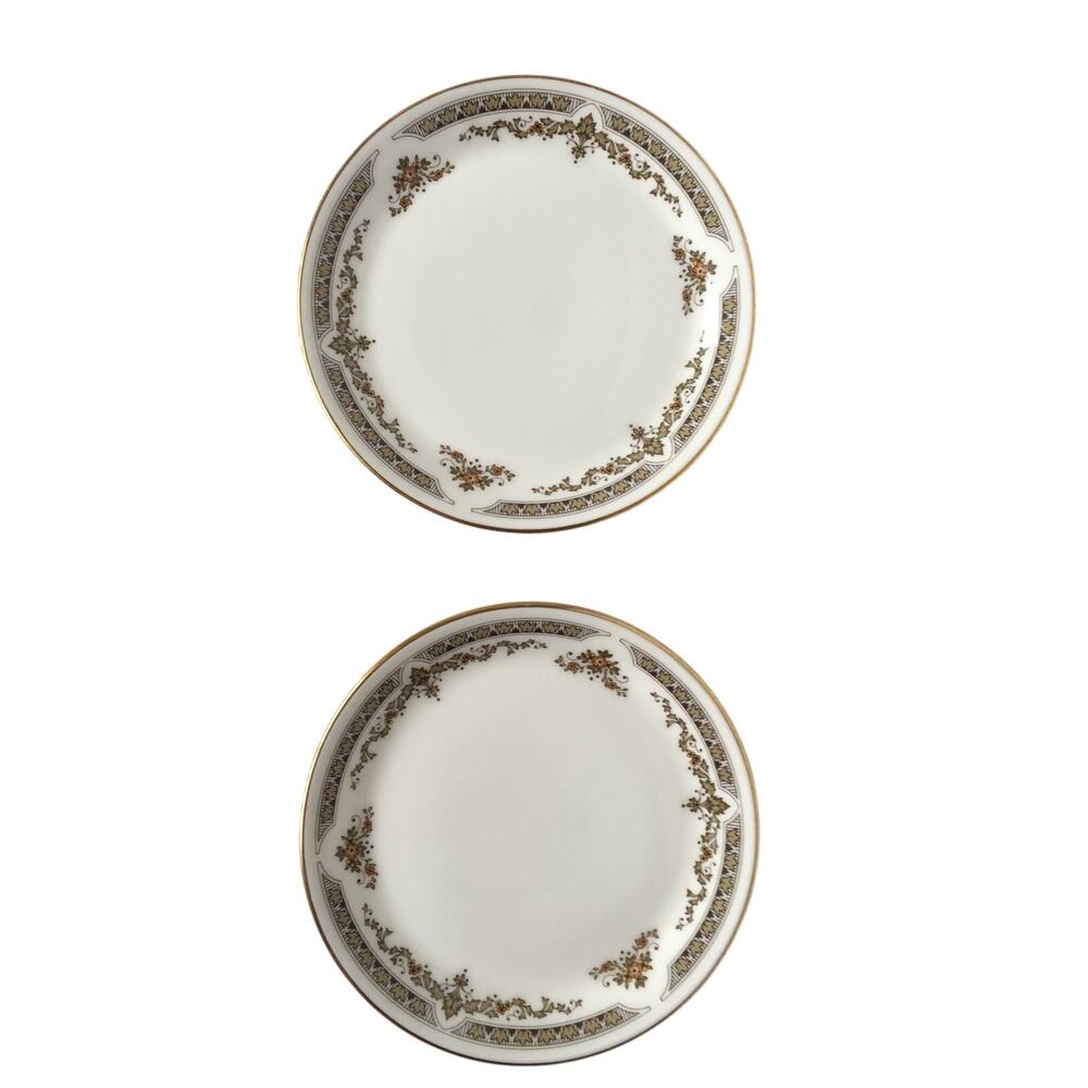 Royal Doulton Plates Small Tea Side Plate Set Of (2) Gilded